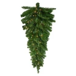 Northlight 3.5ft. Clear Lights Canadian Pine Teardrop Door Swag -Christmas Designers Store D253726S 11