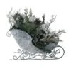 Northlight 9.5" Gray & Green Frosted Pinecone In Foliage Filled Tabletop Sleigh -Christmas Designers Store D253931S 1