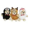 Northlight 8" Teddy Bear Stuffed Animal Figures In Christmas Costumes