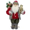 Northlight 18" Standing Santa Christmas Figure Carrying Presents & Sled -Christmas Designers Store D253955S 1