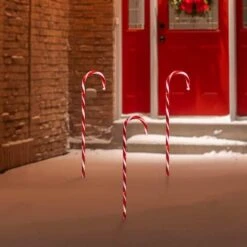 Northlight 2ft. Red & White Lighted Candy Cane Christmas Light Set -Christmas Designers Store D253968S 2