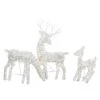 Northlight White Glittered Doe, Fawn & Reindeer Lighted Christmas Decoration 2 Northlight White Glittered Doe, Fawn & Reindeer Lighted Christmas Decoration -Christmas Designers Store D253969S 2
