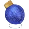 Northlight 3ft. Blue LED Twinkling Glittered Christmas Ball Ornament Decoration