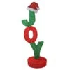 Northlight 3.5ft. Rotating Red & Green Lighted JOY Christmas Sign -Christmas Designers Store D253975S 1