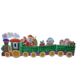 Northlight 8.5ft. Holographic LED Lighted Motion Train Set Outdoor Christmas Decoration -Christmas Designers Store D253980S 11
