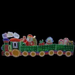 Northlight 8.5ft. Holographic LED Lighted Motion Train Set Outdoor Christmas Decoration -Christmas Designers Store D253980S 12