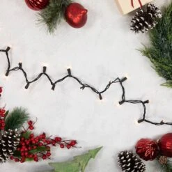 Northlight 100ct. Mini Christmas String Lights With Black Wire Clear 17 Northlight 100ct. Mini Christmas String Lights With Black Wire Clear -Christmas Designers Store D254021S 12