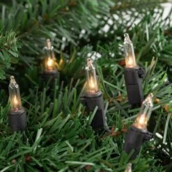 Northlight 100ct. Mini Christmas String Lights With Black Wire Clear 18 Northlight 100ct. Mini Christmas String Lights With Black Wire Clear -Christmas Designers Store D254021S 13
