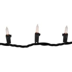 Northlight 100ct. Mini Christmas String Lights With Black Wire Clear 19 Northlight 100ct. Mini Christmas String Lights With Black Wire Clear -Christmas Designers Store D254021S 14