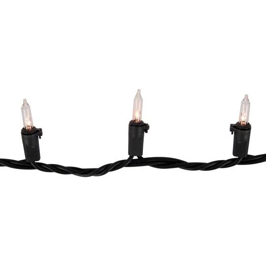 Northlight 100ct. Mini Christmas String Lights With Black Wire Clear 11 Northlight 100ct. Mini Christmas String Lights With Black Wire Clear - Image 9