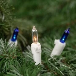 Northlight 100ct. Mini Christmas String Lights With White Wire Blue/Clear 17 Northlight 100ct. Mini Christmas String Lights With White Wire Blue/Clear -Christmas Designers Store D254022S 12