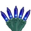 Northlight 100ct. Mini Christmas String Lights With Green Wire Royal Blue -Christmas Designers Store D254025S 1