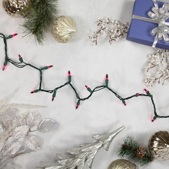 Northlight 50ct. Mini Christmas String Lights With Green Wire Purple 10 Northlight 50ct. Mini Christmas String Lights With Green Wire Purple - Image 8