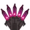 Northlight 100ct. Mini Christmas String Lights With Black Wire Purple -Christmas Designers Store D254039S 1