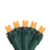 Northlight 50ct. LED Wide Angle Christmas String Lights With Green Wire Orange -Christmas Designers Store D254040S 1