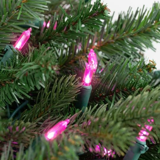 Northlight 100ct. LED Mini Christmas Lights With Green Wire Pink 13 Northlight 100ct. LED Mini Christmas Lights With Green Wire Pink - Image 11
