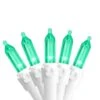 Northlight 100ct. LED Mini Christmas Lights With White Wire Green 2 Northlight 100ct. LED Mini Christmas Lights With White Wire Green -Christmas Designers Store D254050S 1