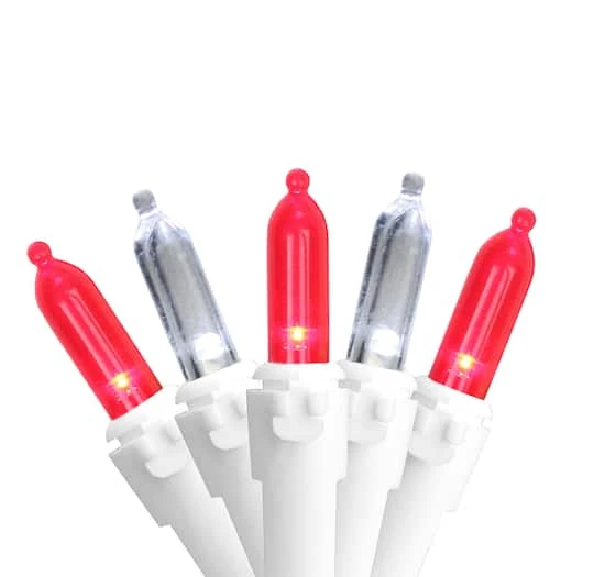 Northlight 100ct. White & Red Mini String Lights 3 Northlight 100ct. White & Red Mini String Lights