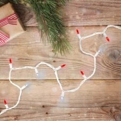 Northlight 100ct. White & Red Mini String Lights 12 Northlight 100ct. White & Red Mini String Lights -Christmas Designers Store D254058S 12