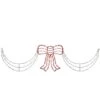 Northlight Lighted Red & White Bow Swag Christmas Decoration 1 Northlight Lighted Red & White Bow Swag Christmas Decoration -Christmas Designers Store D254059S 1