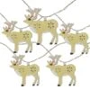 Northlight 10ct. Warm White LED Reindeer String Lights 2 Northlight 10ct. Warm White LED Reindeer String Lights -Christmas Designers Store D254060S 1