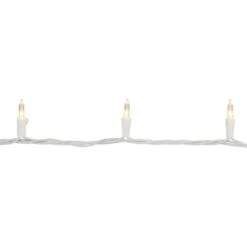Northlight 100ct. LED Mini Christmas Lights With White Wire Warm White -Christmas Designers Store D254062S 15