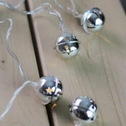 Northlight 8ct. White LED Jingle Bell Novelty String Lights 12 Northlight 8ct. White LED Jingle Bell Novelty String Lights -Christmas Designers Store D254066S 3