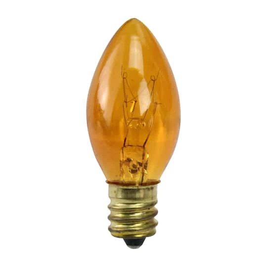Northlight Incandescent C7 Replacement Bulbs, 25ct. Orange 3 Northlight Incandescent C7 Replacement Bulbs, 25ct. Orange