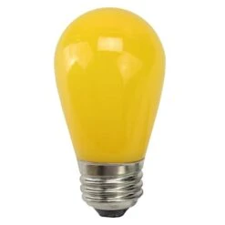 Northlight Opaque LED S14 Replacement Bulbs, 25ct. Yellow -Christmas Designers Store D254076S 1 1
