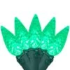 Northlight 70ct. LED Faceted C6 Christmas String Lights Green 2 Northlight 70ct. LED Faceted C6 Christmas String Lights Green -Christmas Designers Store D254079S 1