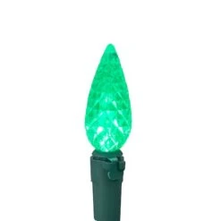 Northlight 70ct. LED Faceted C6 Christmas String Lights Green 21 Northlight 70ct. LED Faceted C6 Christmas String Lights Green -Christmas Designers Store D254079S 4