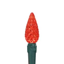 Northlight 70ct. LED Faceted C6 Christmas String Lights Red -Christmas Designers Store D254083S 15