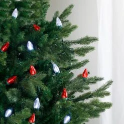 Northlight 25ct. LED C7 Christmas String Lights Red/White -Christmas Designers Store D254092S 5