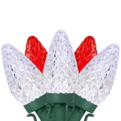 Northlight 100ct. Faceted LED C9 Christmas String Lights Red/Pure White 16 Northlight 100ct. Faceted LED C9 Christmas String Lights Red/Pure White -Christmas Designers Store D254097S 11