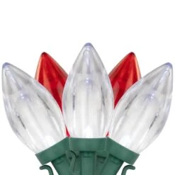 Northlight 25ct. C9 Christmas String Lights With Green Wire Red/Pure White 17 Northlight 25ct. C9 Christmas String Lights With Green Wire Red/Pure White -Christmas Designers Store D254102S 1 1