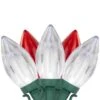 Northlight 25ct. C9 Christmas String Lights With Green Wire Red/Pure White -Christmas Designers Store D254102S 1