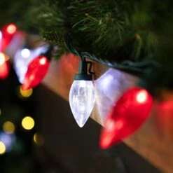 Northlight 25ct. C9 Christmas String Lights With Green Wire Red/Pure White 18 Northlight 25ct. C9 Christmas String Lights With Green Wire Red/Pure White -Christmas Designers Store D254102S 2