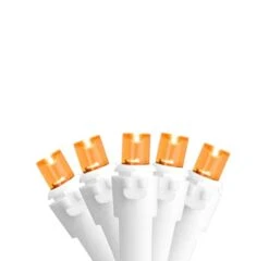 Northlight 50ct. LED Wide Angle Christmas String Lights With White Wire Orange 15 Northlight 50ct. LED Wide Angle Christmas String Lights With White Wire Orange -Christmas Designers Store D254112S 11