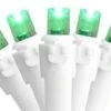 Northlight 50ct. LED Wide Angle Christmas String Lights With White Wire Green -Christmas Designers Store D254113S 1