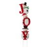Glitzhome® 48" JOY Snowman Yard Stake, Horizontal Or Vertical 2 Glitzhome® 48" JOY Snowman Yard Stake, Horizontal Or Vertical -Christmas Designers Store D254126S 1