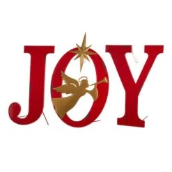 Glitzhome® 36" JOY Angel Yard Stake, Wall Or Standing Décor 14 Glitzhome® 36" JOY Angel Yard Stake, Wall Or Standing Décor -Christmas Designers Store D254133S 3