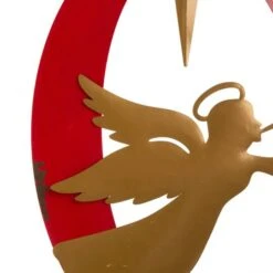 Glitzhome® 36" JOY Angel Yard Stake, Wall Or Standing Décor 18 Glitzhome® 36" JOY Angel Yard Stake, Wall Or Standing Décor -Christmas Designers Store D254133S 7