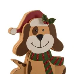 Glitzhome® 8" Wooden Metal Cat And Dog Stocking Holder Set -Christmas Designers Store D254137S 7