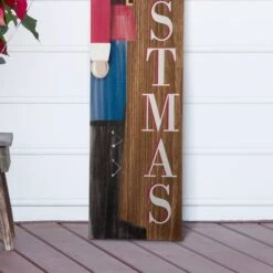 Glitzhome® 5ft. Wooden Nutcracker Porch Sign -Christmas Designers Store D254148S 5