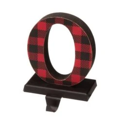 Glitzhome® Red Plaid Noel Stocking Holders, 4ct. -Christmas Designers Store D254154S 5