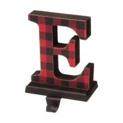 Glitzhome® Red Plaid Noel Stocking Holders, 4ct. -Christmas Designers Store D254154S 6