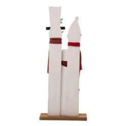 Glitzhome® 35" Wooden Snowman Family Porch Sign -Christmas Designers Store D254157S 4