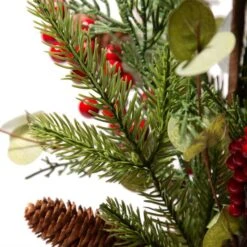 Glitzhome® Christmas Pine, Eucalyptus & Berry Tree 17 Glitzhome® Christmas Pine, Eucalyptus & Berry Tree -Christmas Designers Store D254175S 7