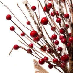 Glitzhome® Christmas Red Berry Table Tree -Christmas Designers Store D254177S 5