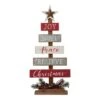 Glitzhome® 20" Wooden Christmas Tree Sign -Christmas Designers Store D254178S 1